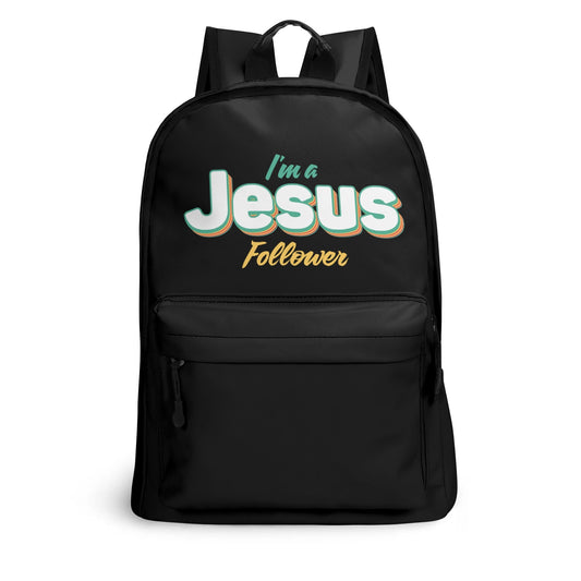 Jesus Follower backpack from Claimed by God Designs