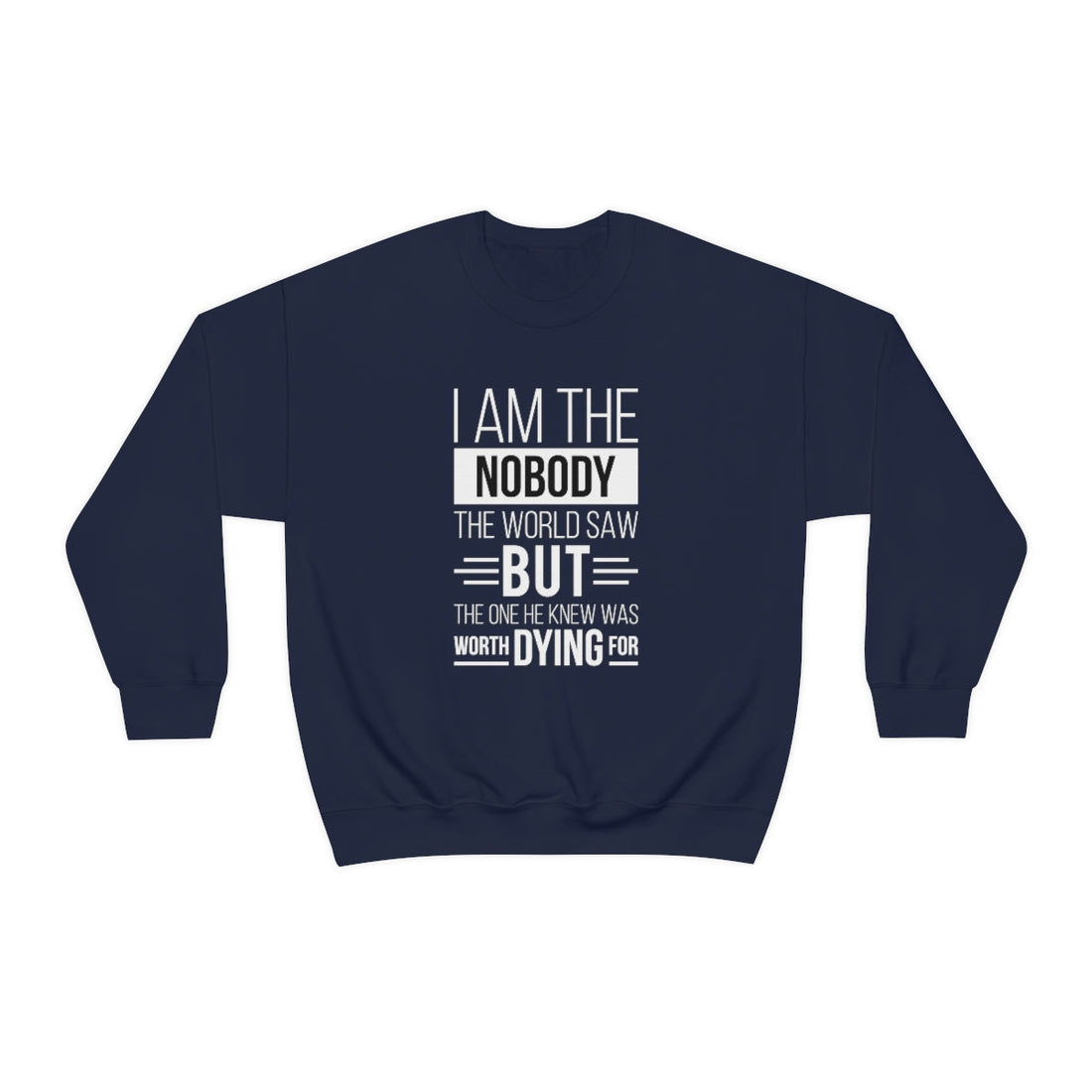 Worth Dying For crewneck sweatshirt from Claimed by God Designs