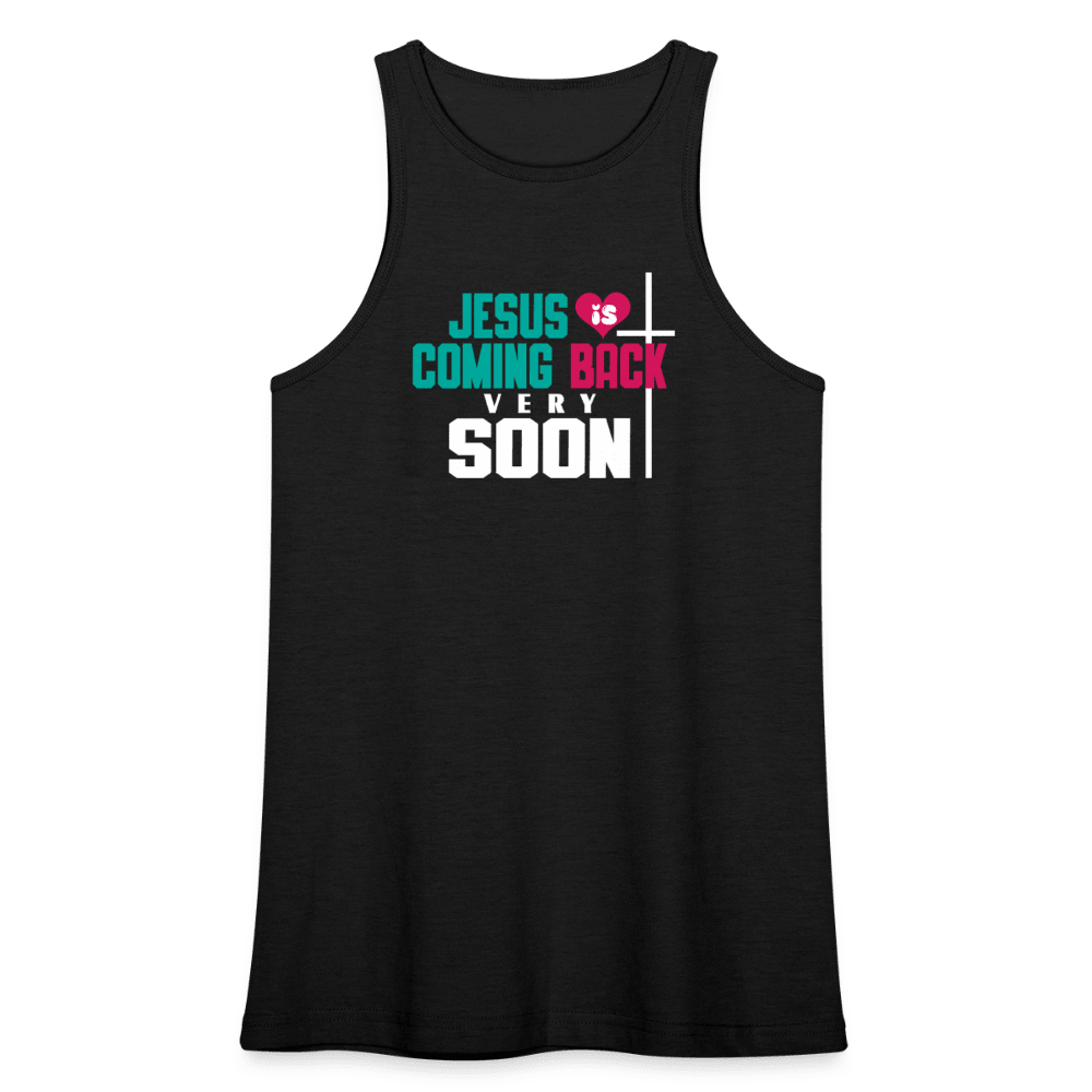 He Is Coming Back Soon women's tank from Claimed by God Designs
