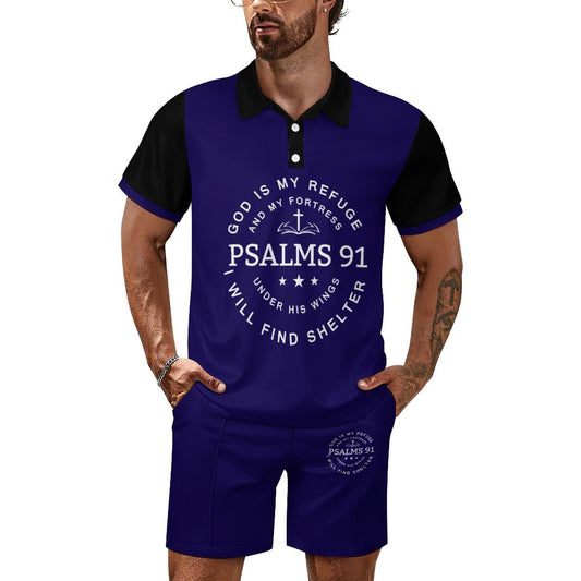 Psalms 91 God Is My Refuge polo set from Claimed by God Designs