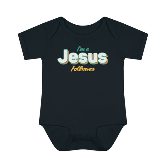 Jesus Follower baby jumpsuit from Claimed by God Designs