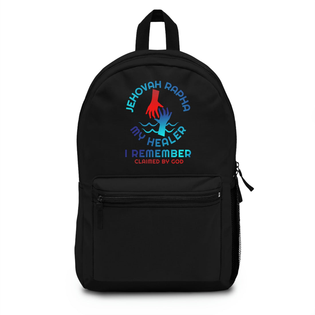 Jehovah Rapha backpack from Claimed by God Designs