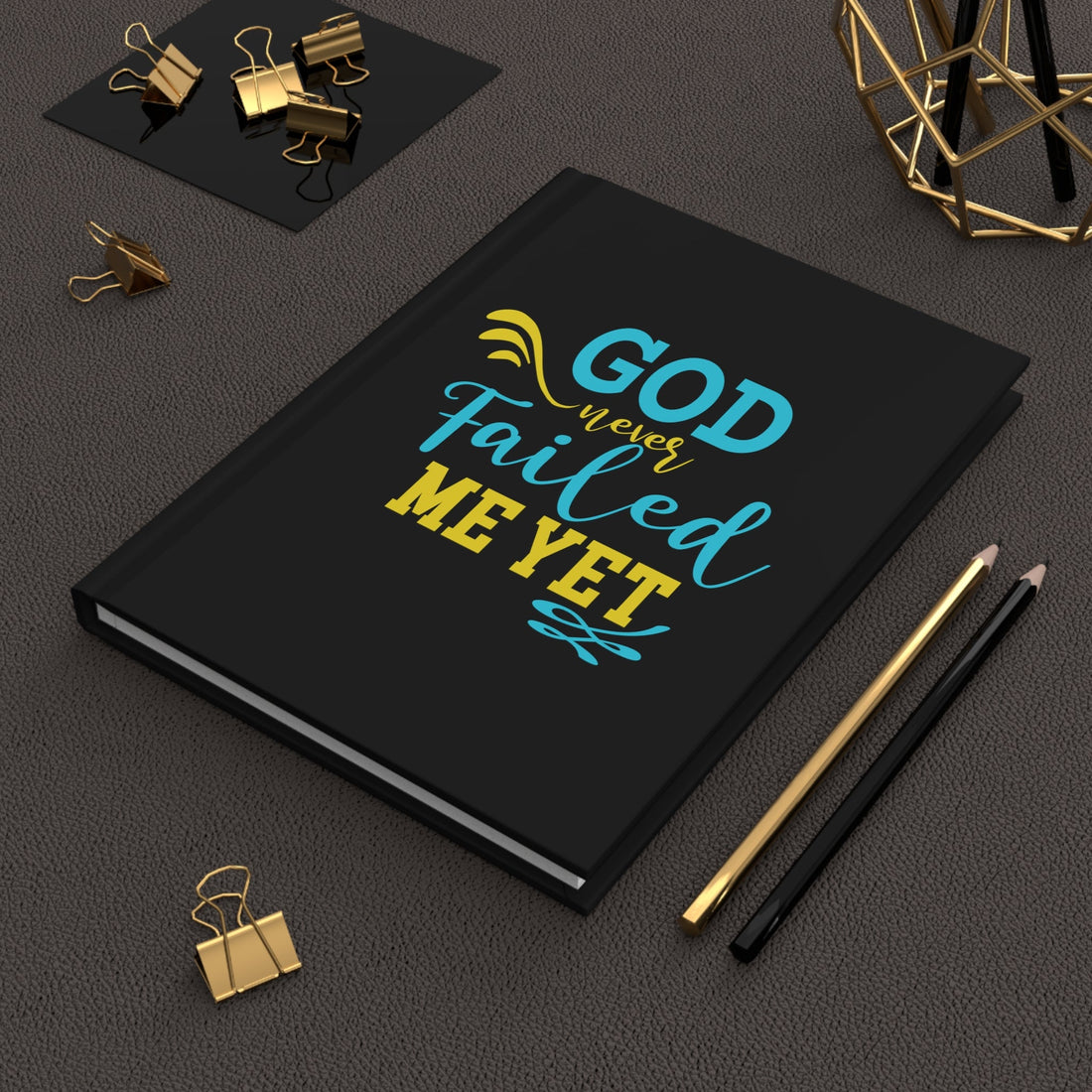 Never Failed Me Yet journal from Claimed by God Designs