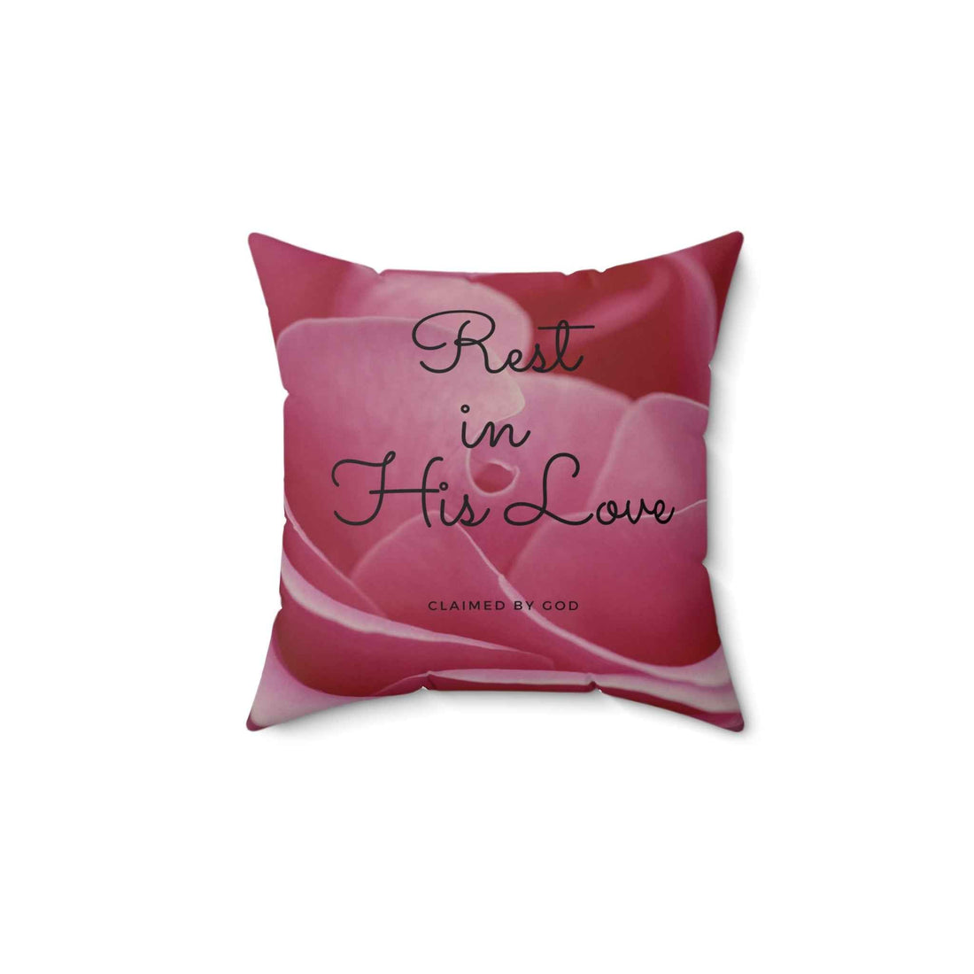 Rest In His Love throw pillow from Claimed by God Designs
