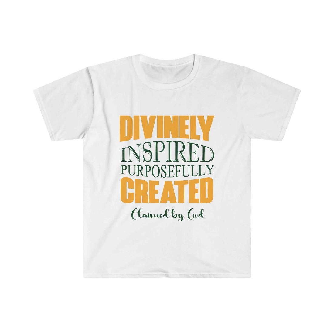 Divinely Inspired Purposefully Created tee from Claimed by God Designs