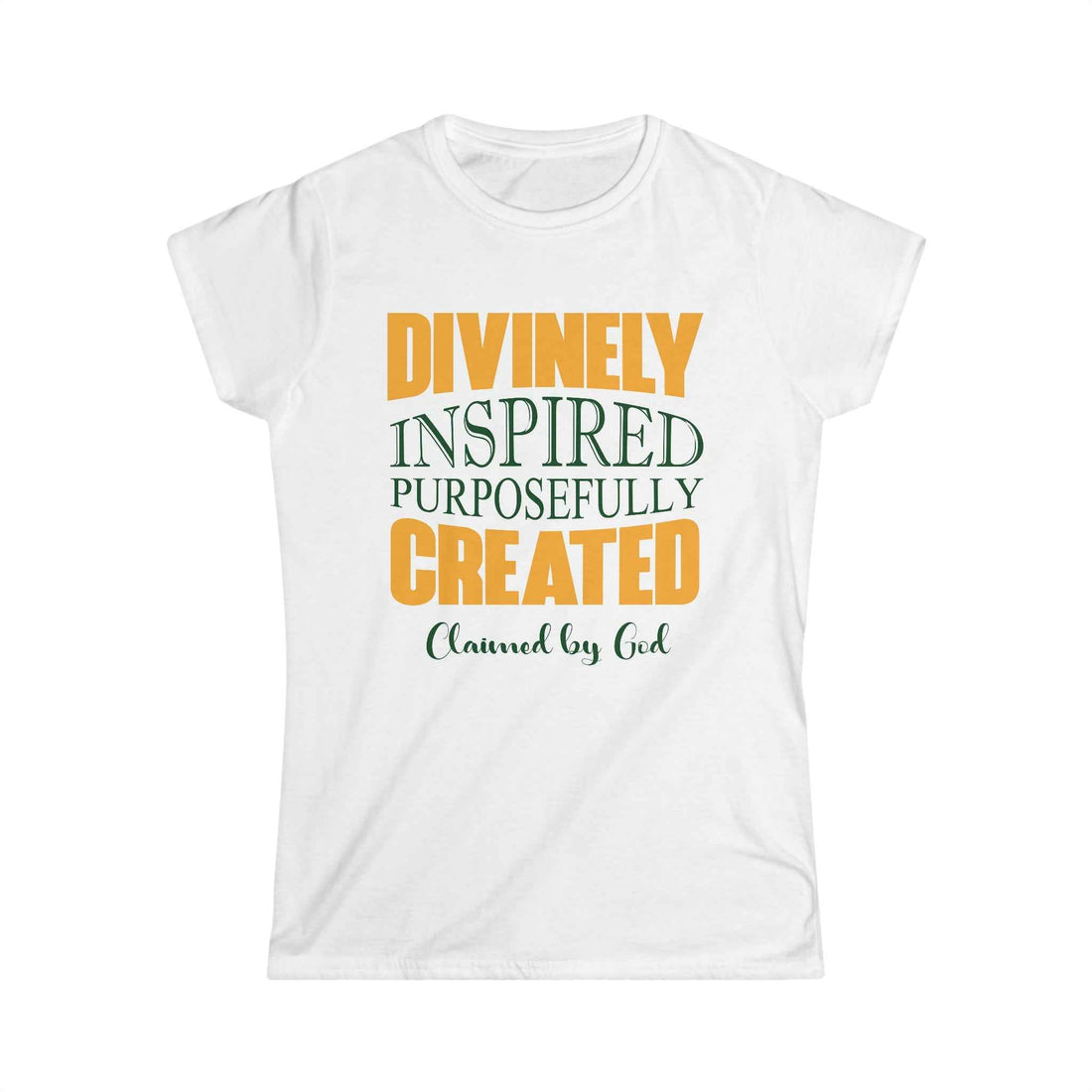 Divinely Inspired Purposefully Created women's tee from Claimed by God Designs