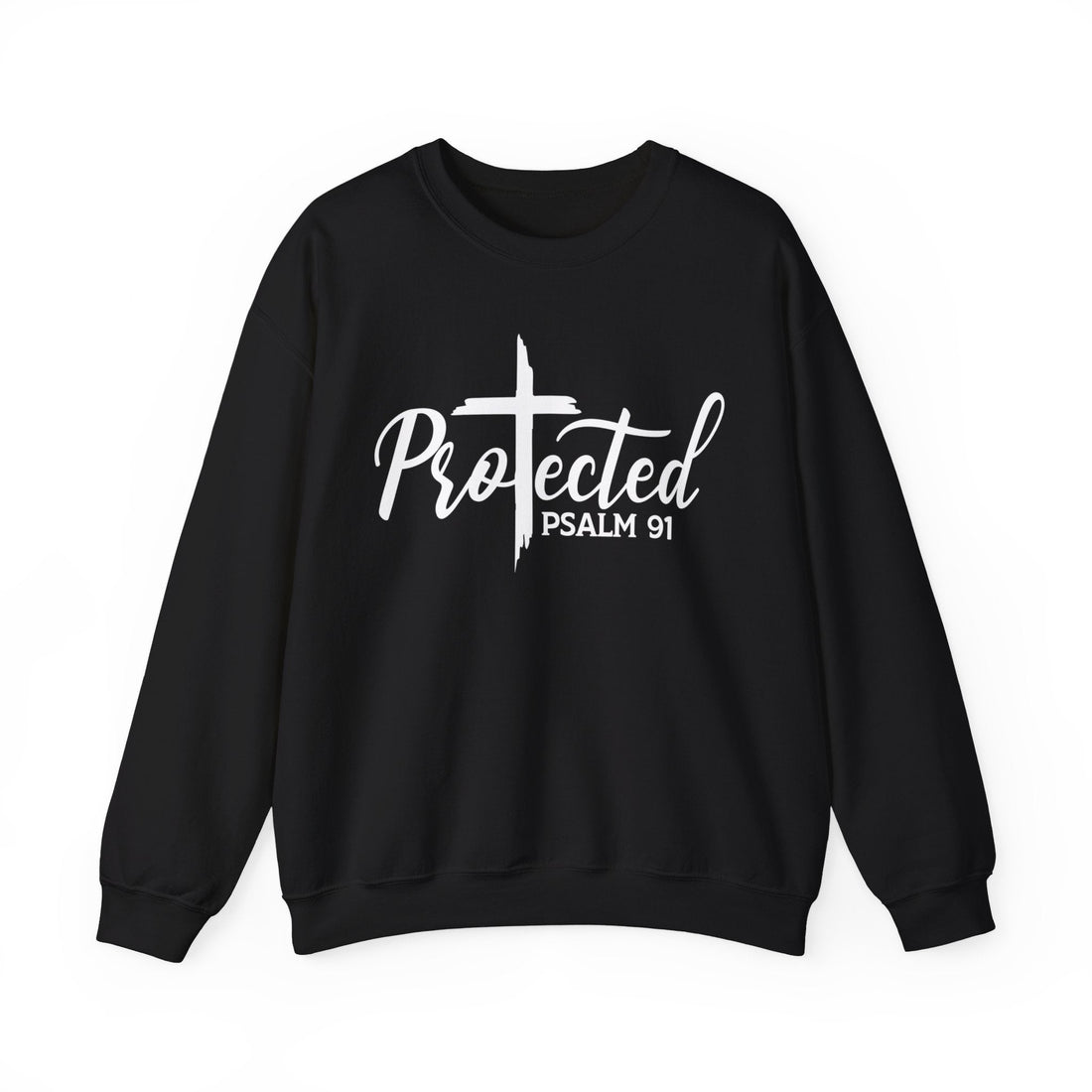 Psalm 91 Protected crewneck from Claimed by God Designs
