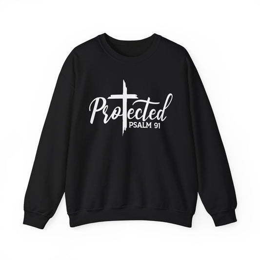 Psalm 91 Protected crewneck from Claimed by God Designs