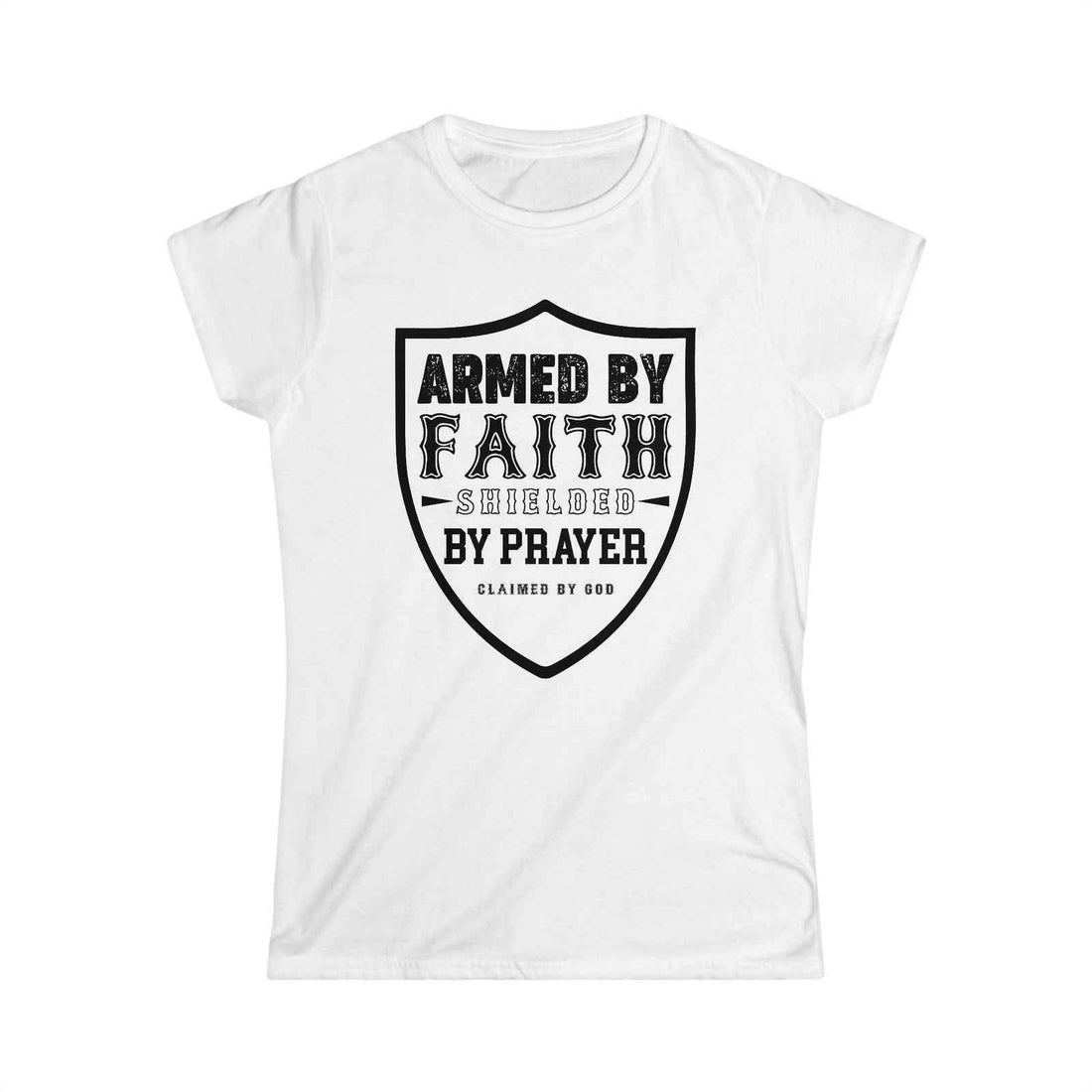 Armed By Faith women's tee from Claimed by God Designs