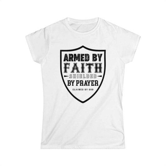 Armed By Faith women's tee from Claimed by God Designs