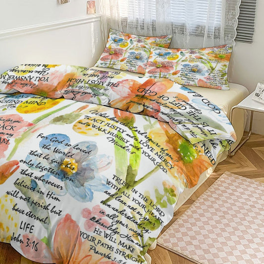 Bible Verse bedding set from Claimed by God Designs