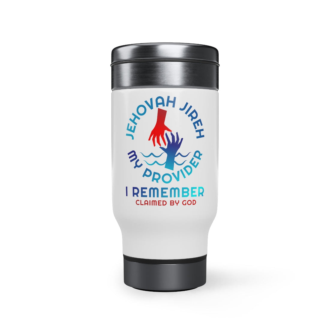 Jehovah Jireh travel mug from Claimed by God Designs