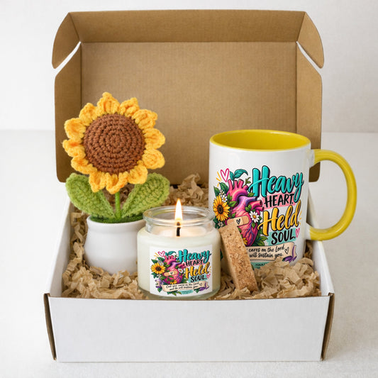 Heavy Heart, Held Soul Brighter Days Box, a Christian comfort gift for grief