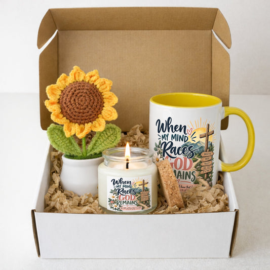 When My Mind Races, God Remains Brighter Days Box, a Christian anxiety and overthinking gift
