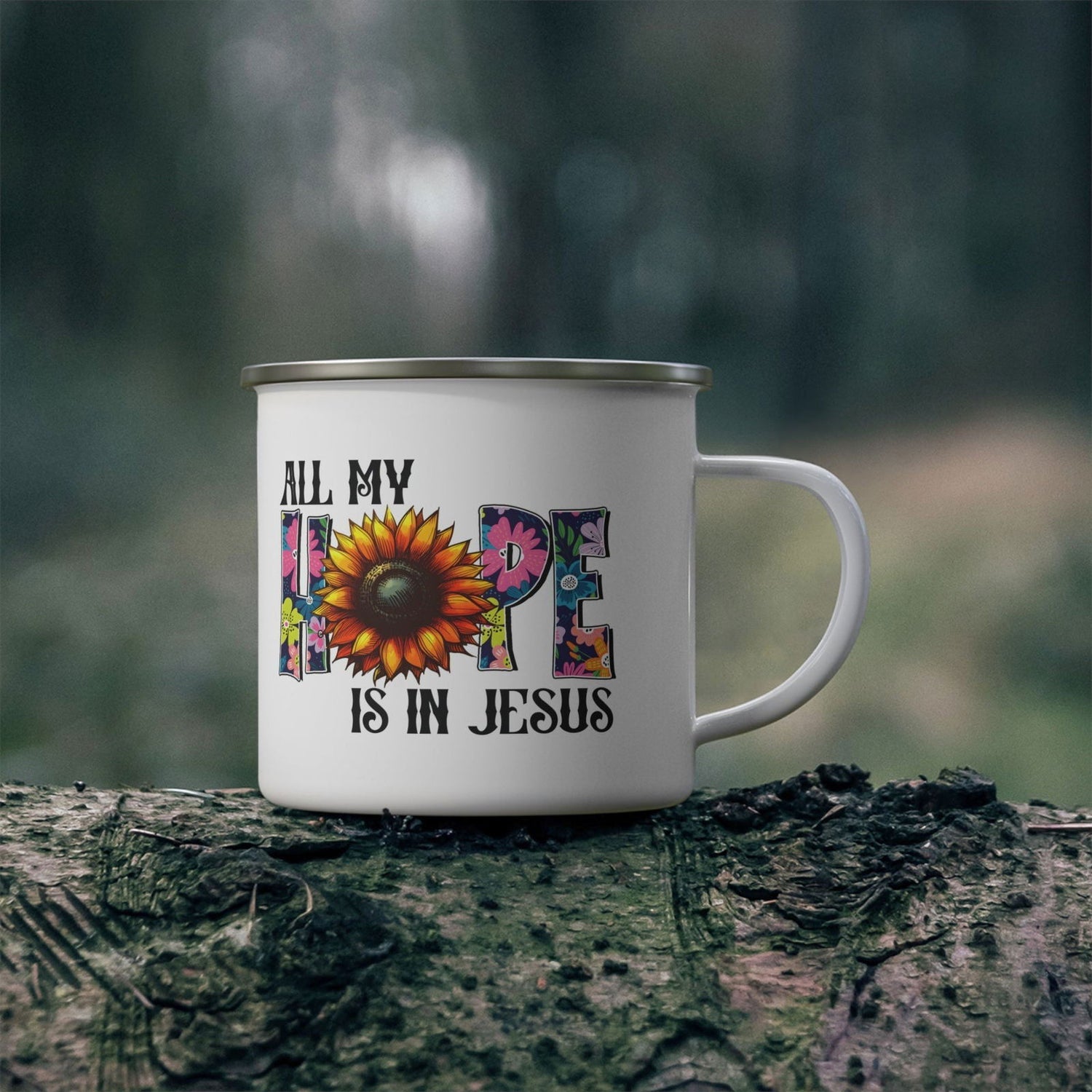 Christian Enamel Camping Mug - ClaimedbyGodDesigns