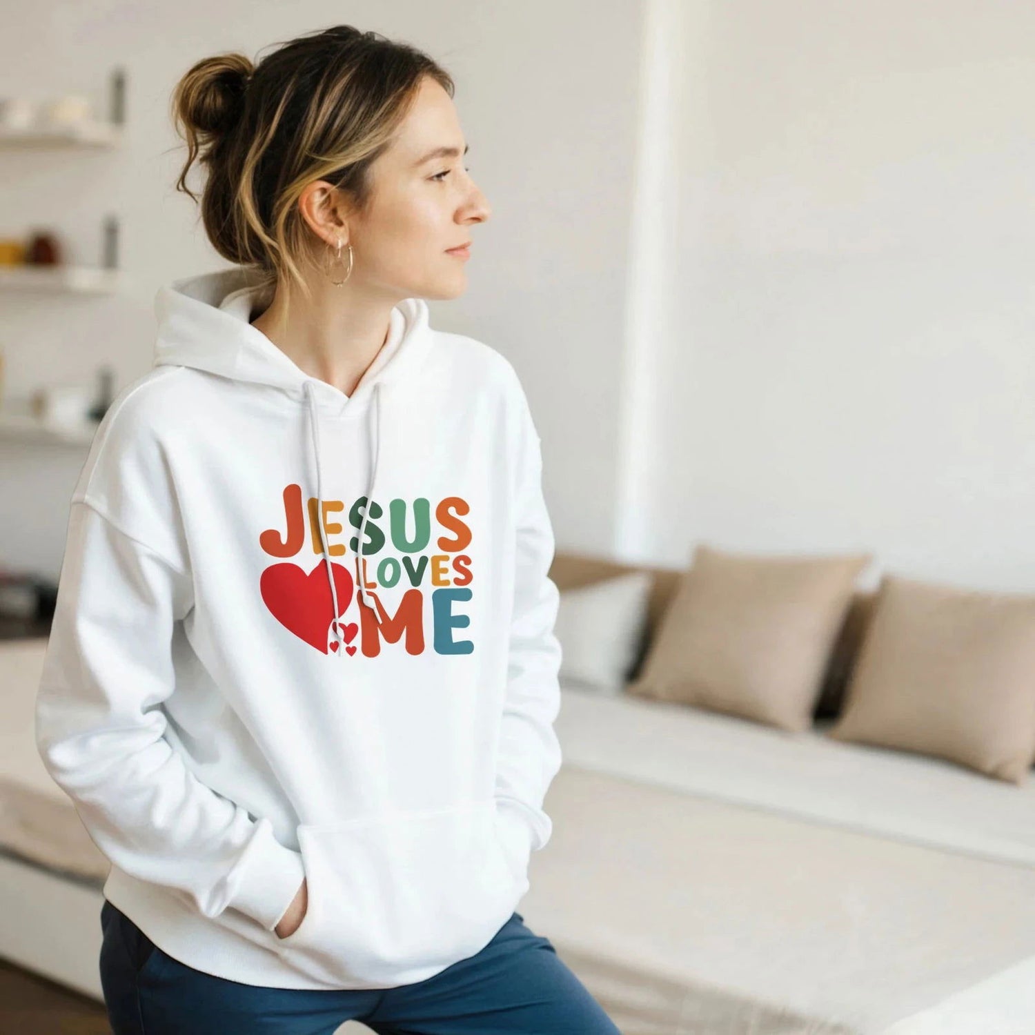 Women's Christian  Hooded Sweatshirts - ClaimedbyGodDesigns