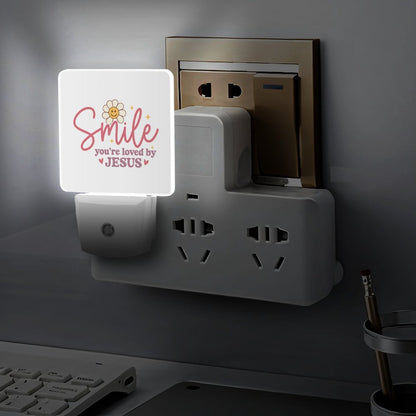 Smile You're Loved Christian Night Light For Kids - ClaimedbyGodDesigns