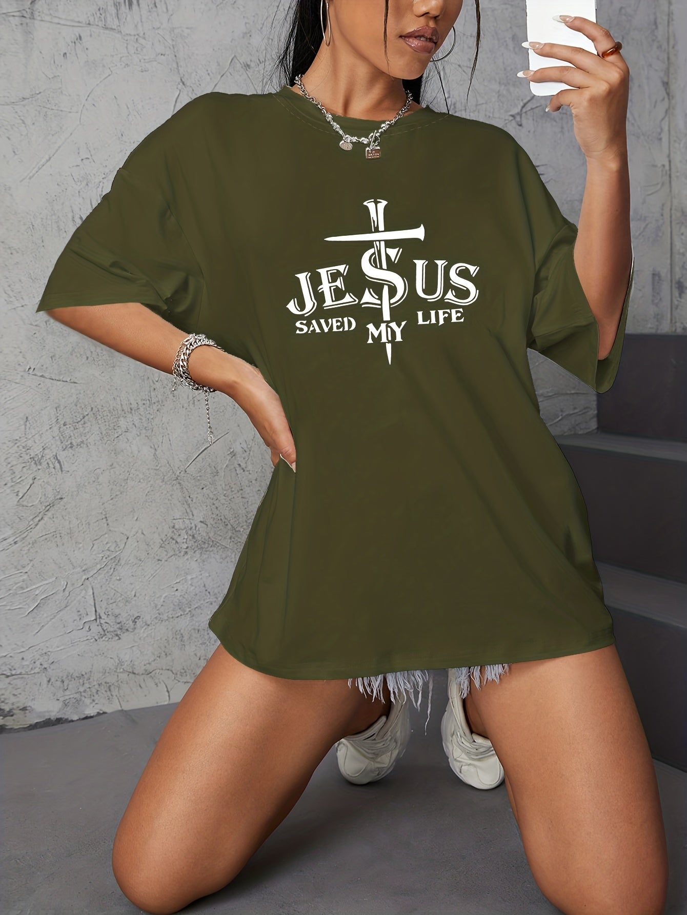 Jesus Saved My Life Women's Christian T-shirt claimedbygoddesigns