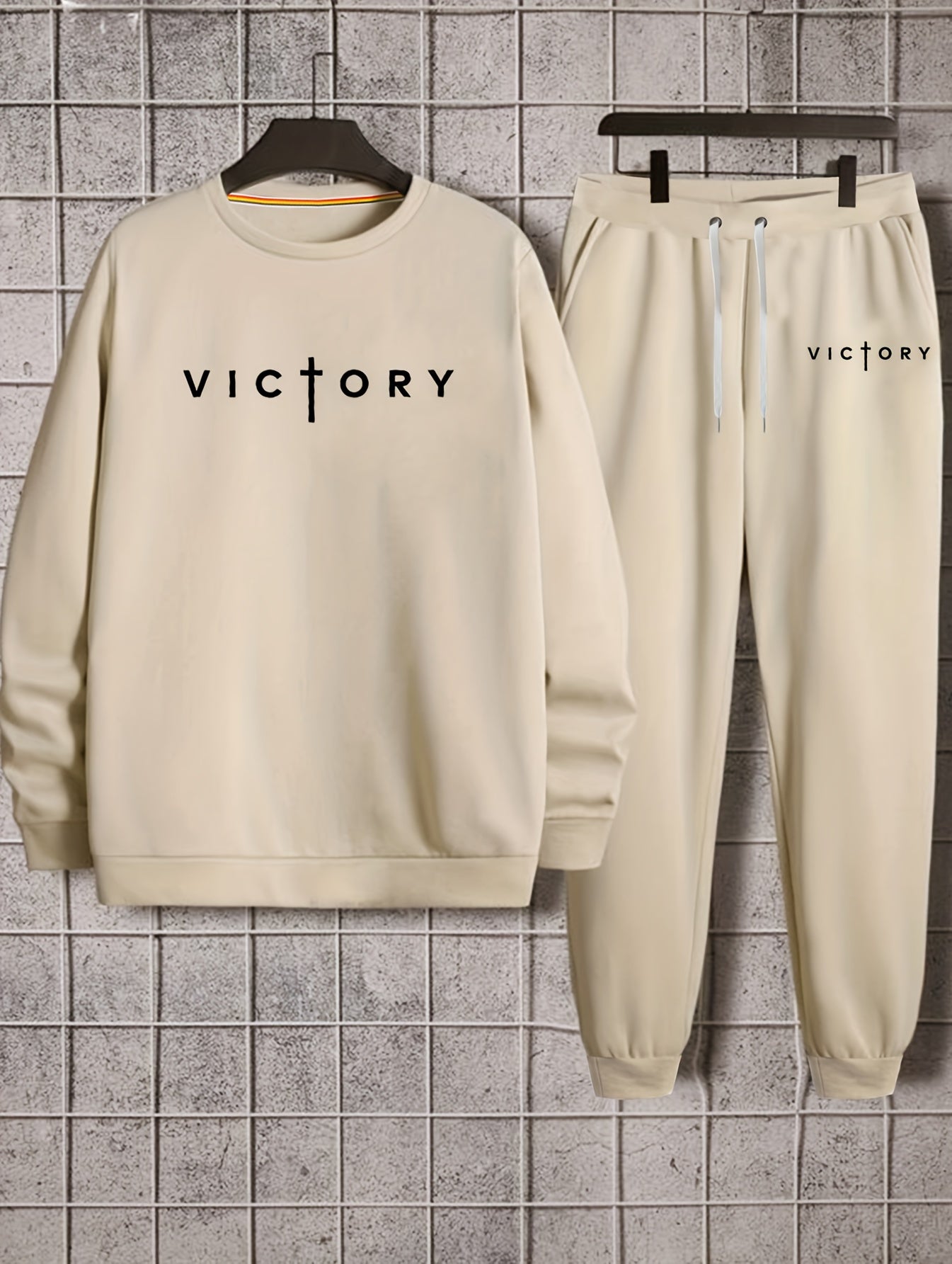 Victory In The Cross Men's Christian Casual Outfit claimedbygoddesigns