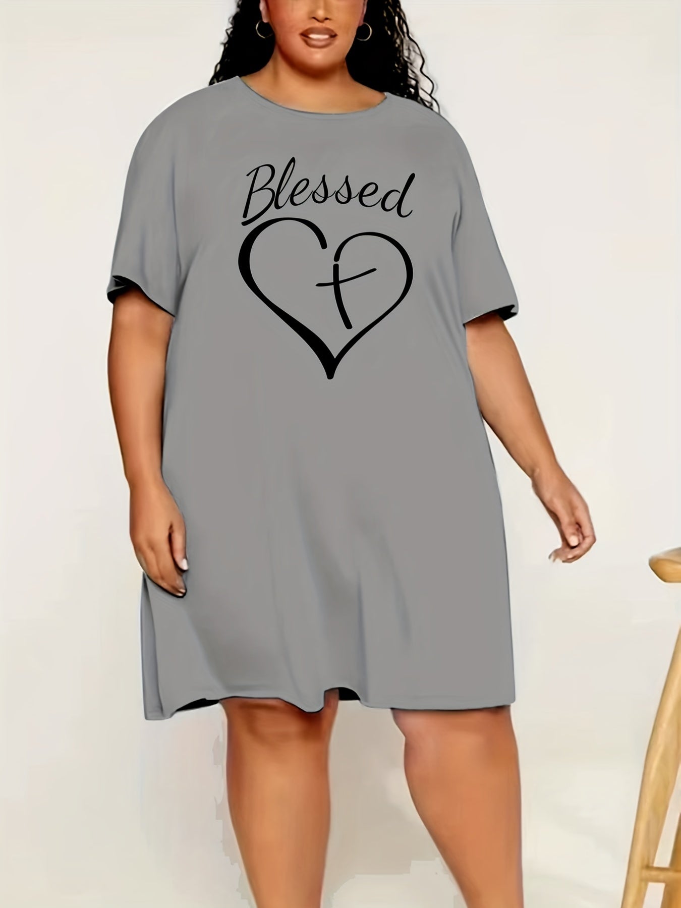 Blessed Plus Size Women's Christian Pajamas claimedbygoddesigns