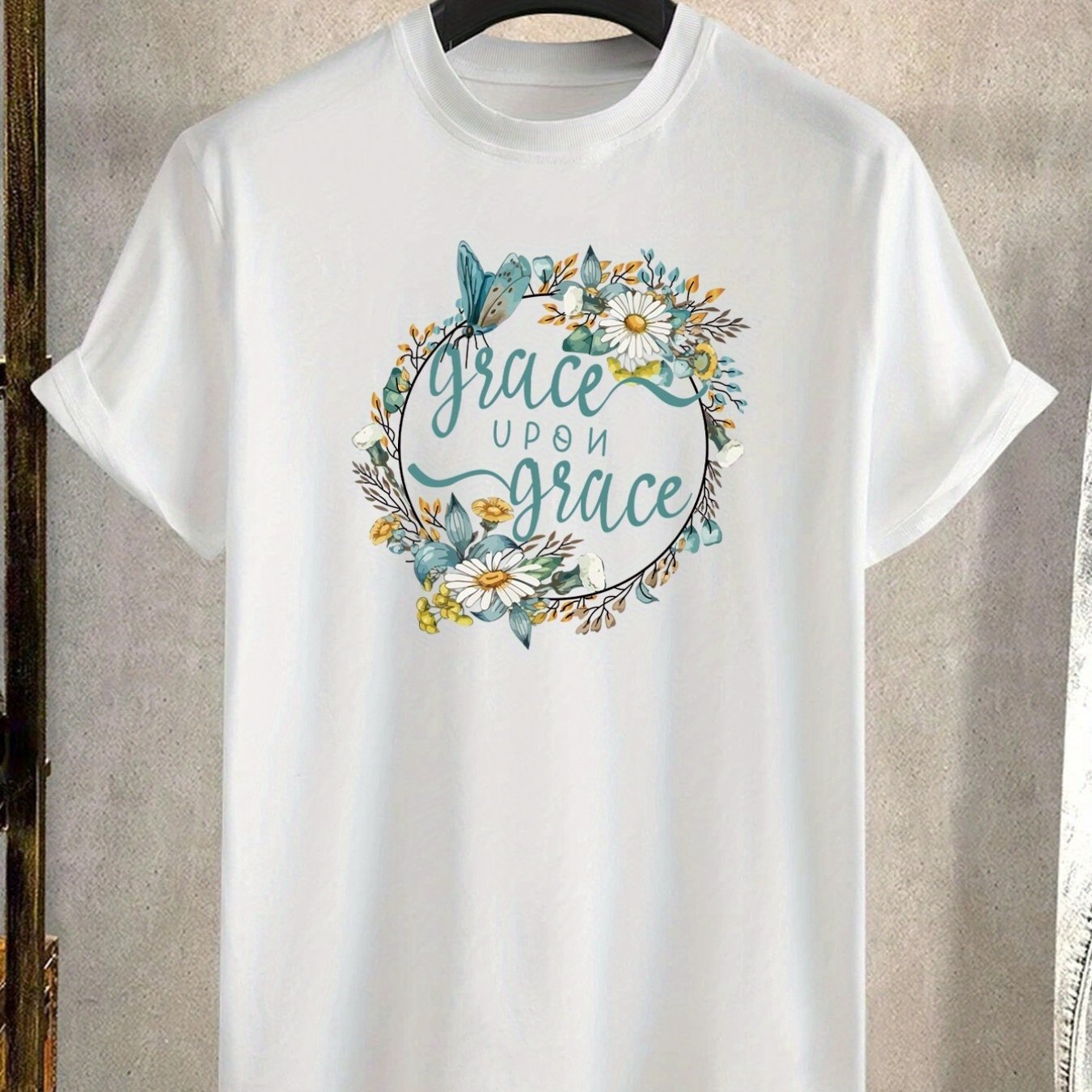 Grace Upon Grace Women's Christian T-shirt claimedbygoddesigns