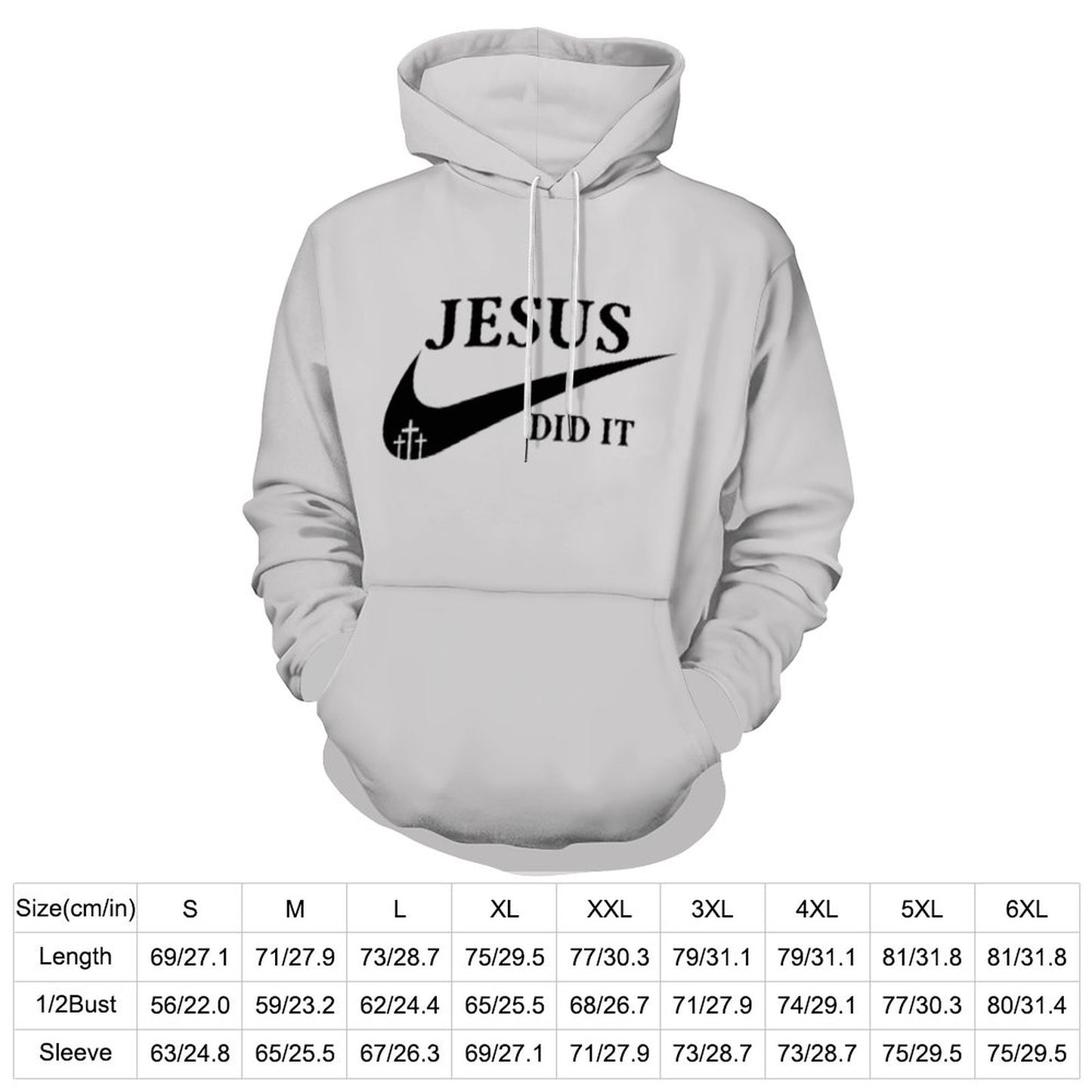 Jesus Did It (like Nike) Women's Christian Pullover Hooded Sweatshirt