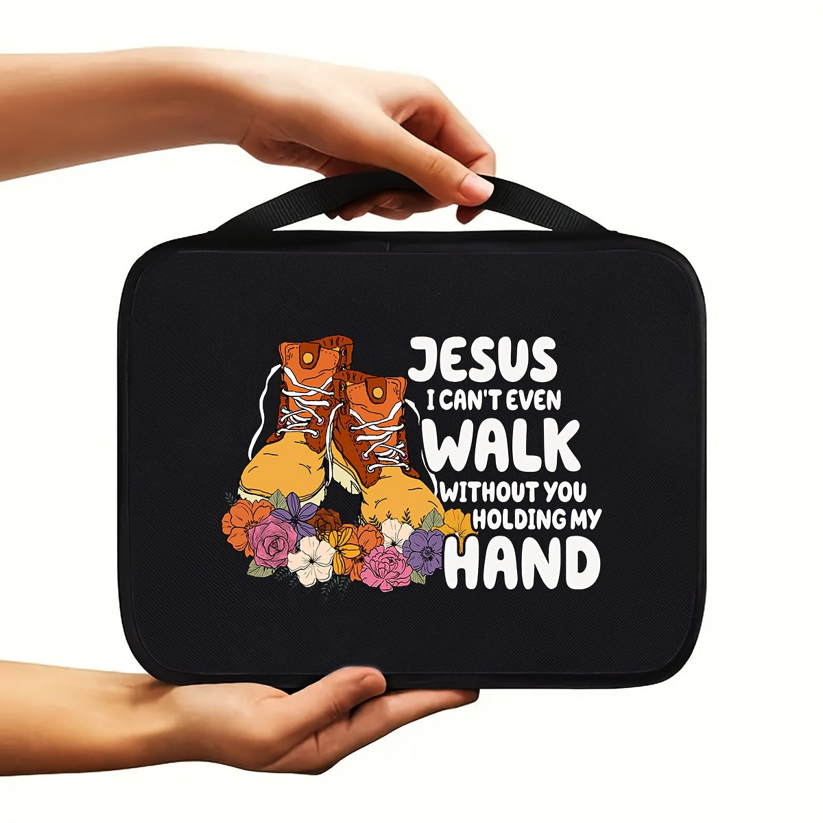 Jesus I Can't Walk Without You Holding My Hand Christian Bible Cover claimedbygoddesigns