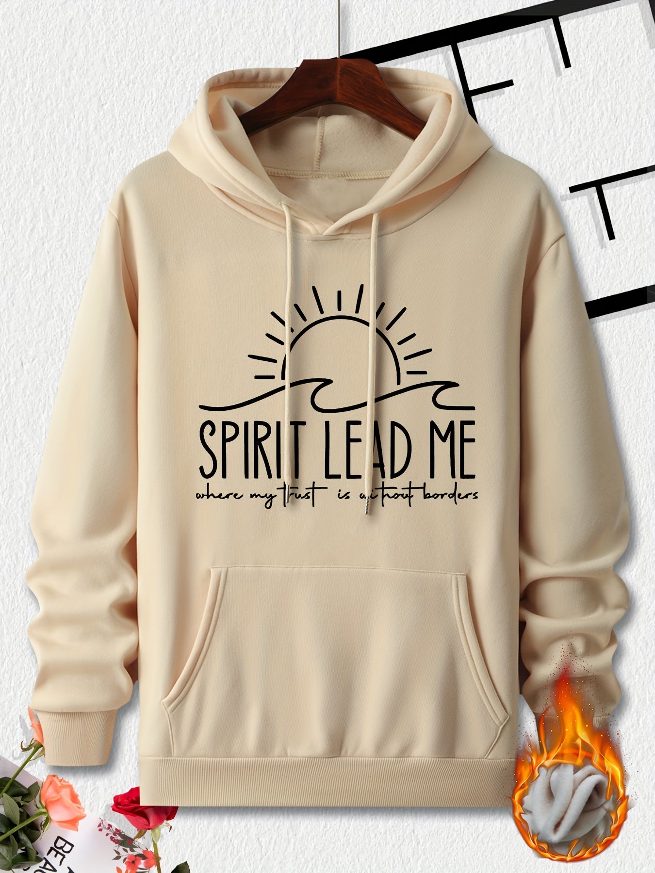 Spirit Lead Me Men's Christian Pullover Hooded Sweatshirt claimedbygoddesigns