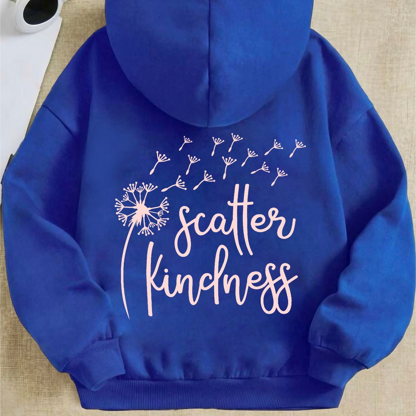 Scatter Kindness Youth Christian Pullover Hooded Sweatshirt claimedbygoddesigns