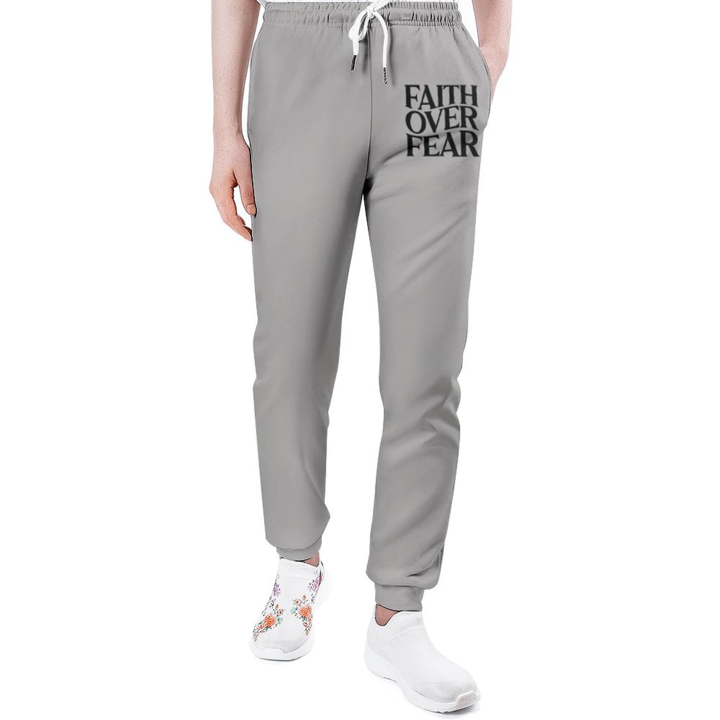 Faith Over Fear (2) Men's Christian Sweatpants