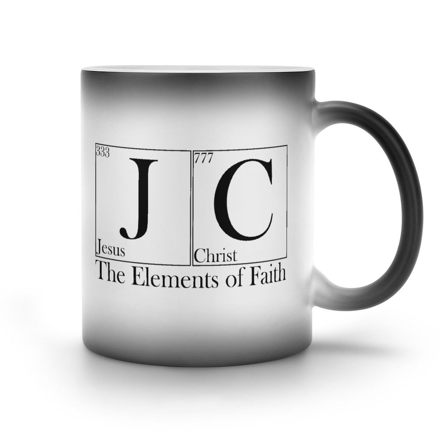 JC Jesus Christ The Elements Of Faith Christian Color Changing Mug (Dual-sided)