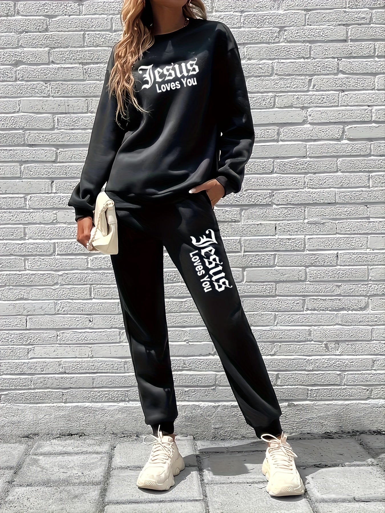 Jesus Loves You Women's Christian Casual Outfit claimedbygoddesigns