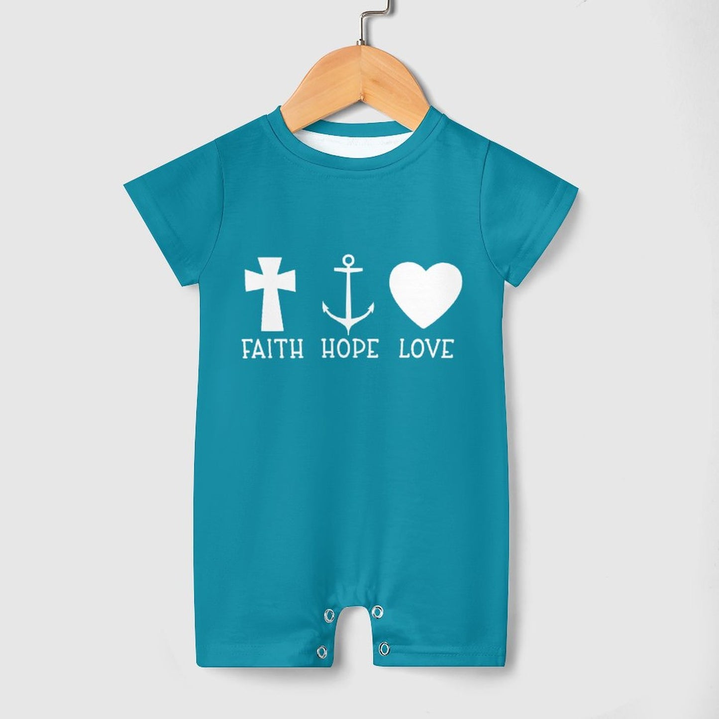 Faith Hope Love Christian Baby Onesie SALE-Personal Design