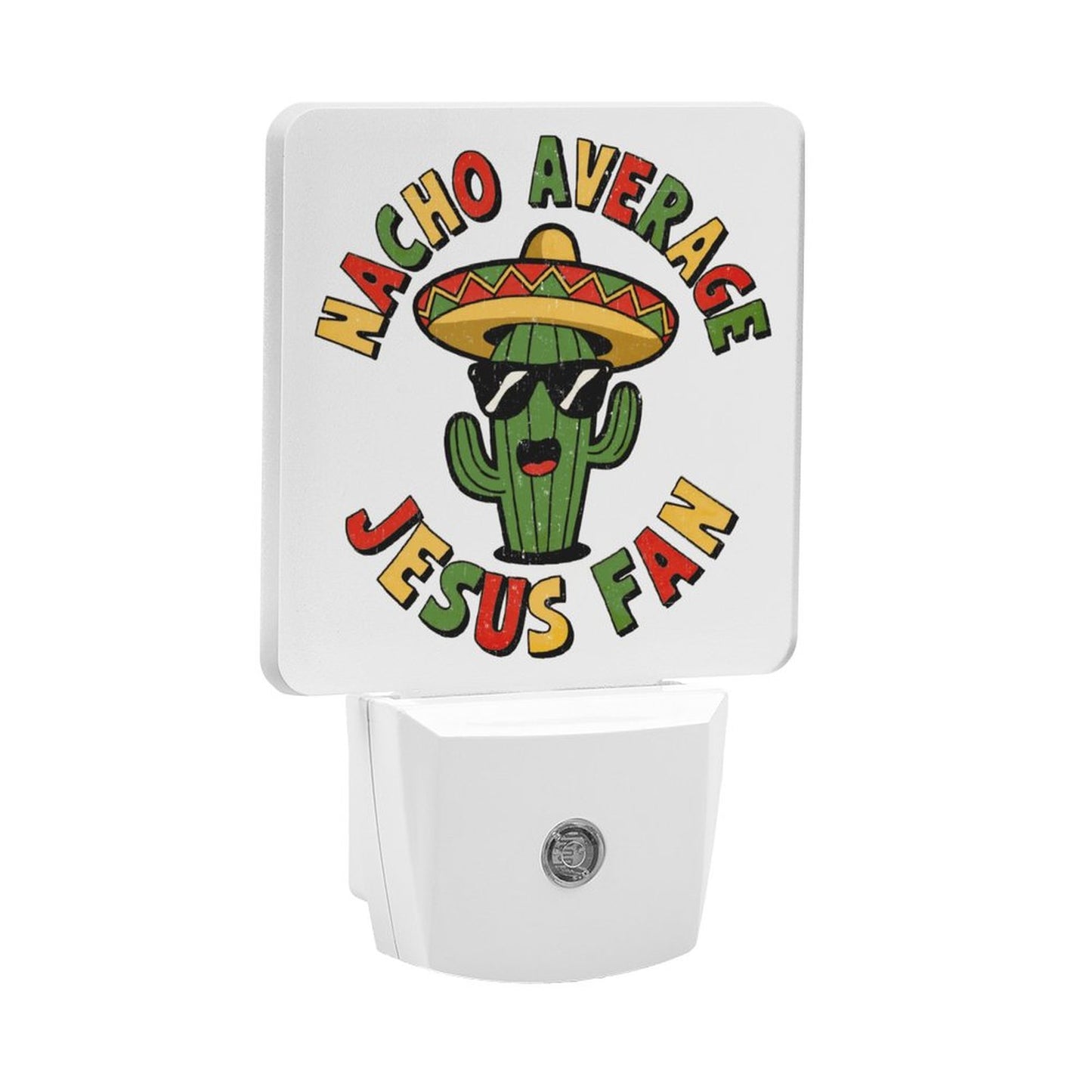Nacho Average Fan Funny Christian Night Light For Kids - ClaimedbyGodDesigns