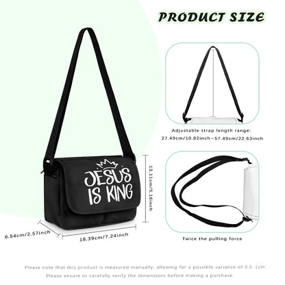 Jesus Is King Christian Kids Flap Crossbody Bag