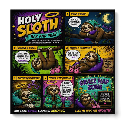 Holy Sloth – Building Block Puzzle Ornament - ClaimedbyGodDesigns