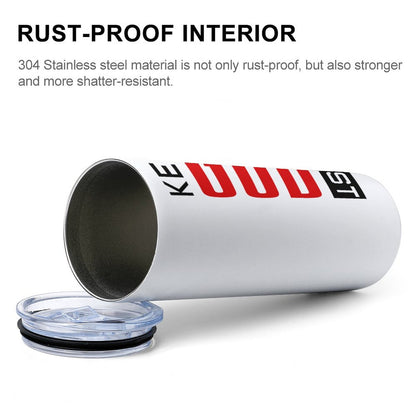 Keep Him First 20oz Large Capacity Christian Car Tumbler with Lid - ClaimedbyGodDesigns