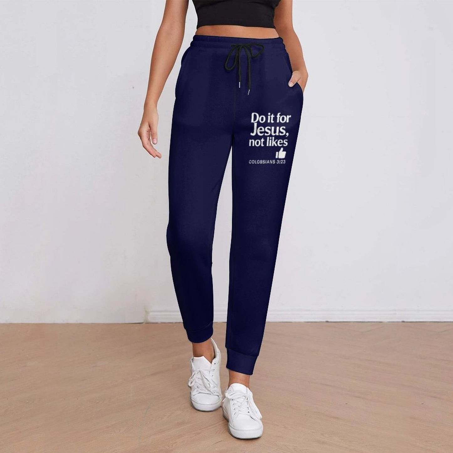 Do It For Him Women's Jogger Sweatpants - ClaimedbyGodDesigns