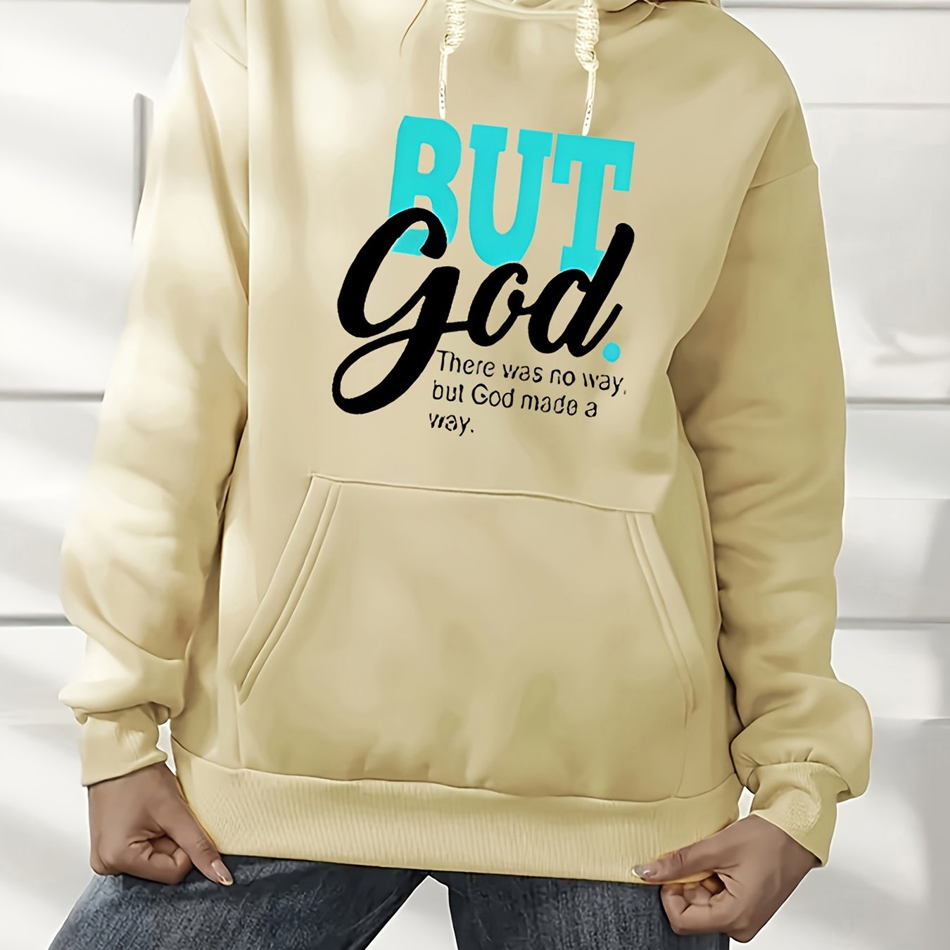 But God Made A Way Women's Christian Pullover Hooded Sweatshirt claimedbygoddesigns