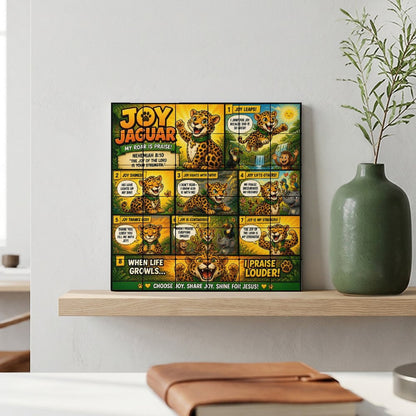Joy Jaguar – Building Block Puzzle Ornament - ClaimedbyGodDesigns