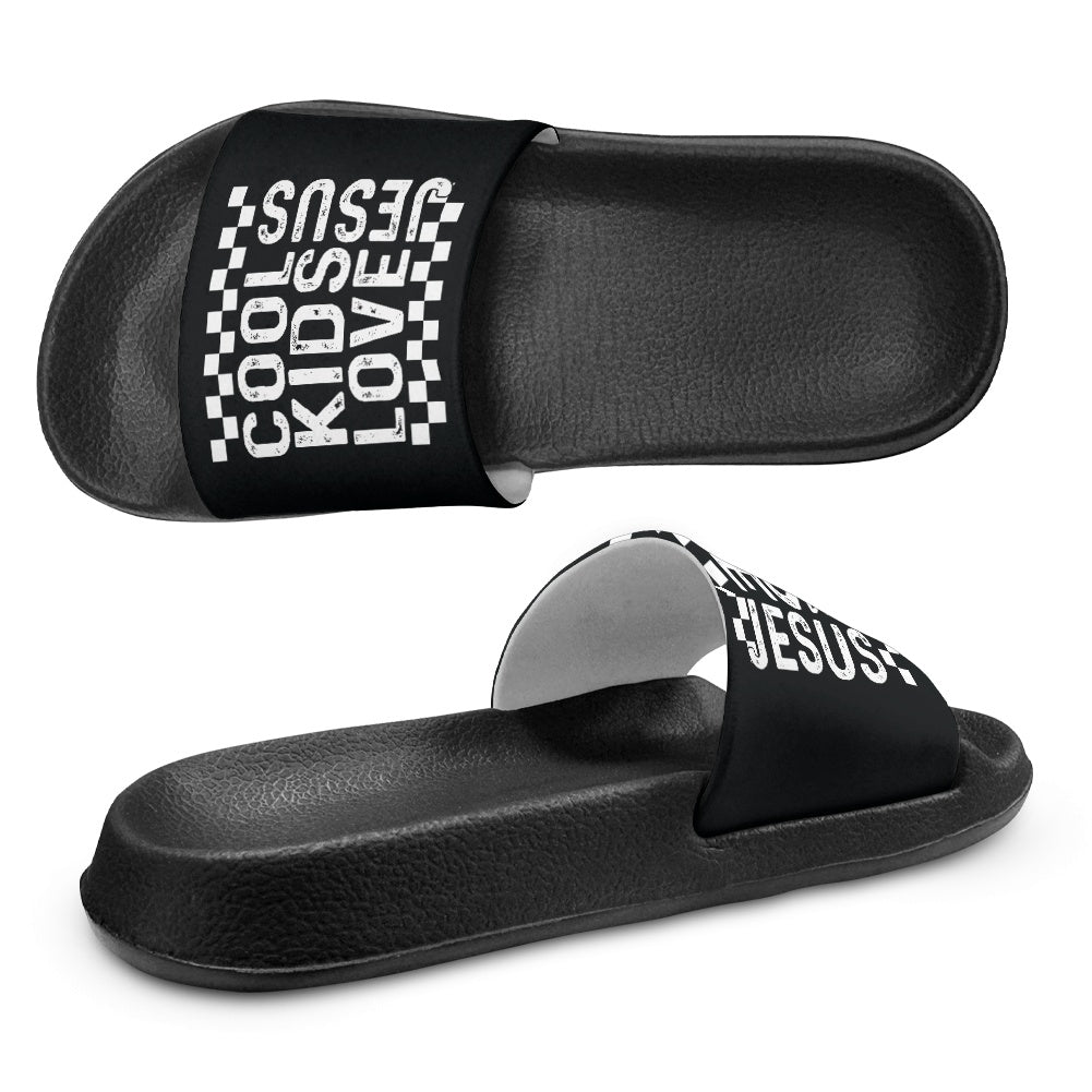 Cool Kids Love Him Christian Children's Sandals - ClaimedbyGodDesigns