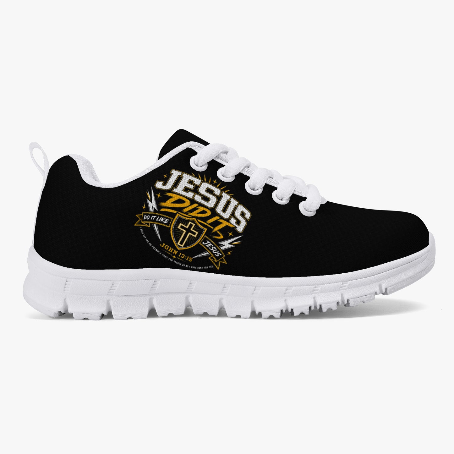 Jesus Did It Do It Like Jesus Christian Kids' Lightweight Mesh Sneakers - ClaimedbyGodDesigns