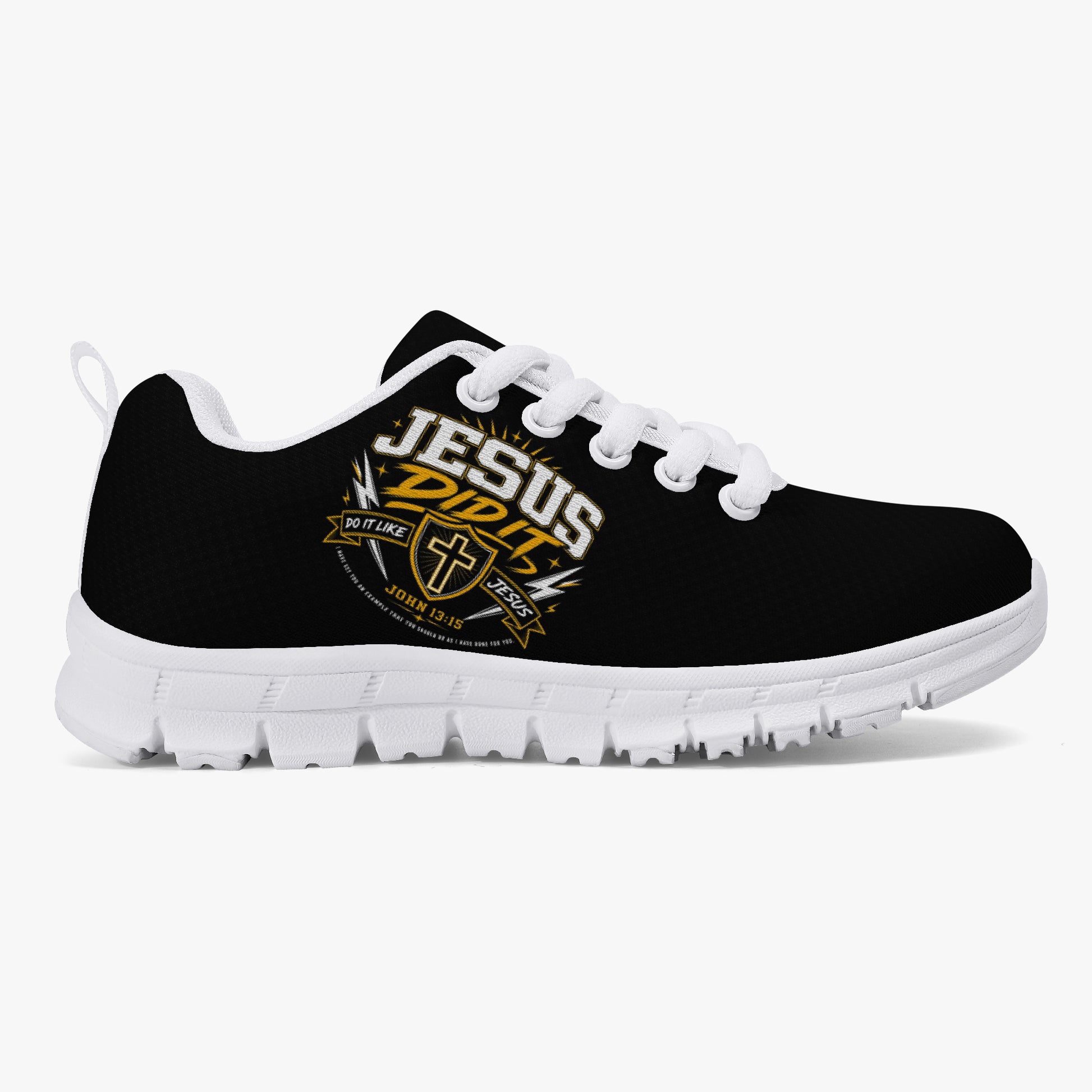 Jesus Did It Do It Like Jesus Christian Kids' Lightweight Mesh Sneakers - ClaimedbyGodDesigns