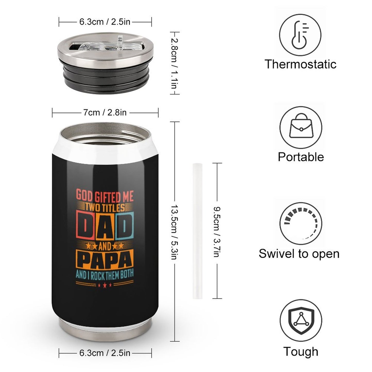 Stainless Steel Tumbler with Straw (All-Over Printing) SALE-Personal Design