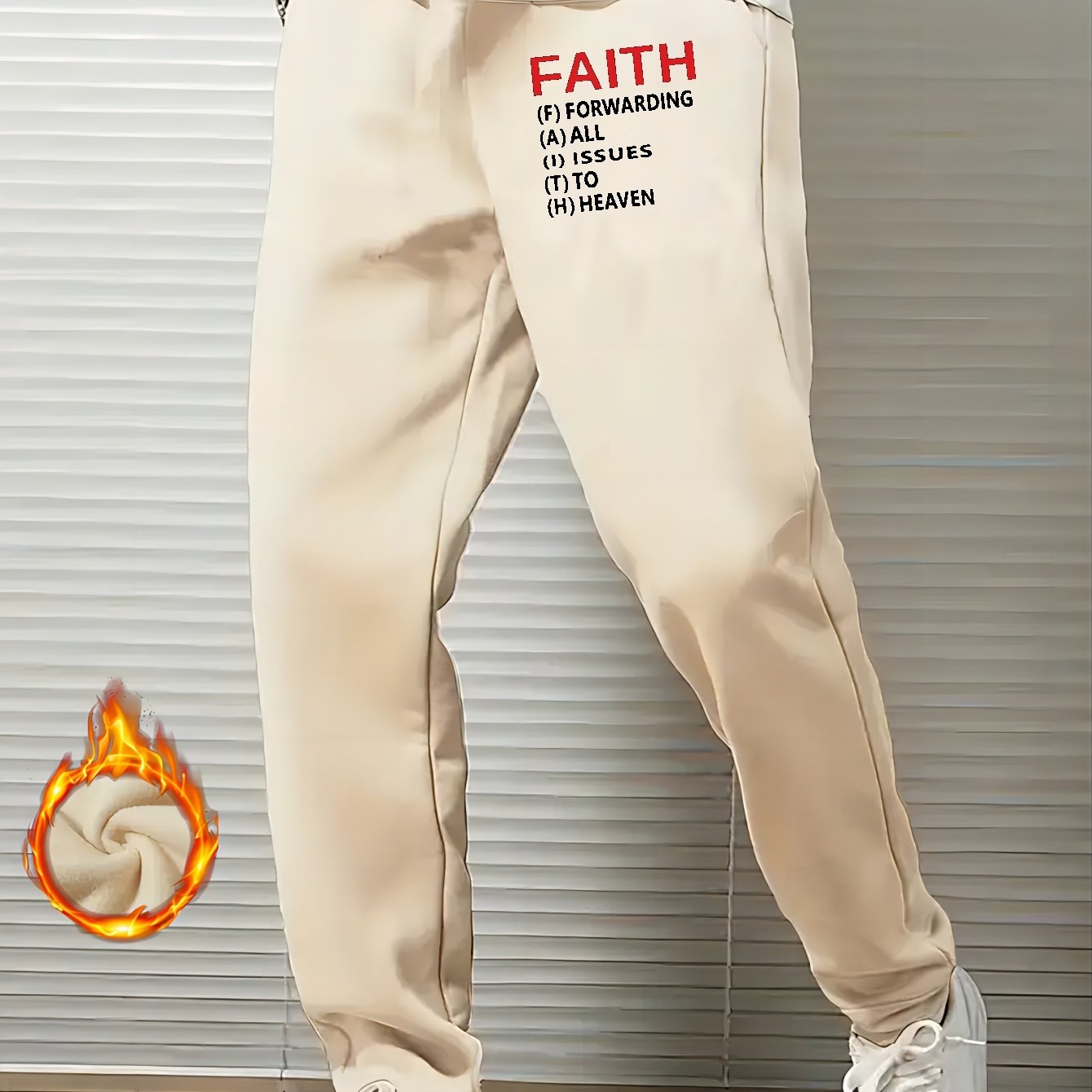 FAITH: Forwarding All Issues To Heaven Men's Christian Sweatpants claimedbygoddesigns