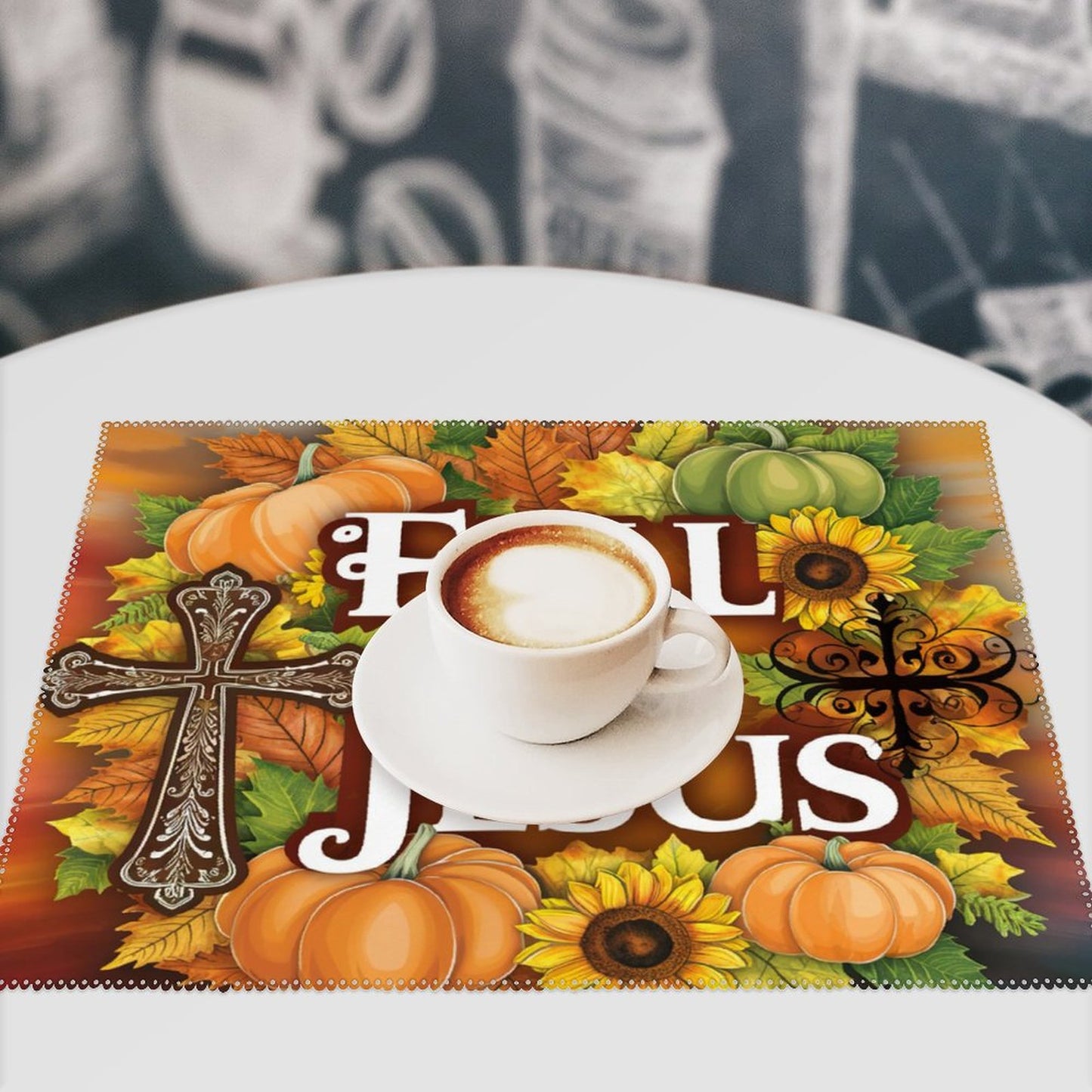 Fall For Jesus Christian Table Placemat Set of 4