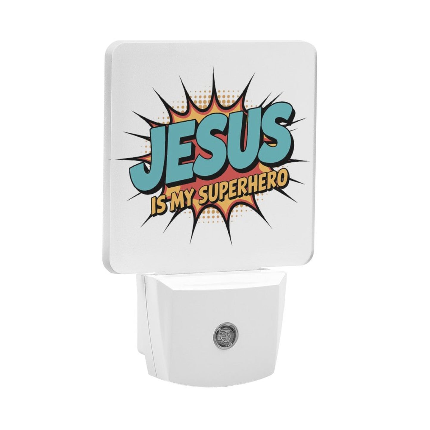 He Is My Superhero Christian Night Light For Kids - ClaimedbyGodDesigns