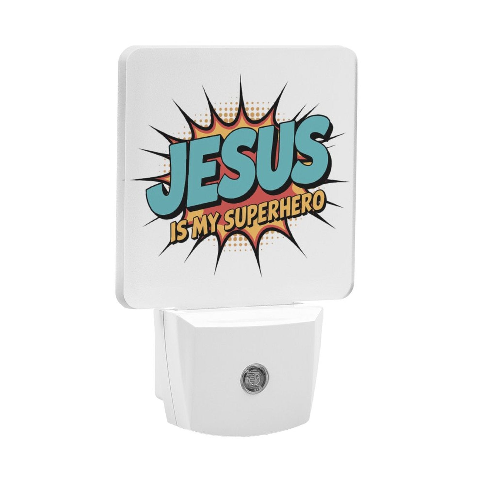 He Is My Superhero Christian Night Light For Kids - ClaimedbyGodDesigns