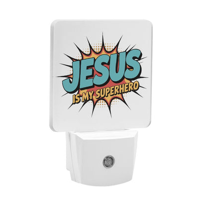 He Is My Superhero Christian Night Light For Kids - ClaimedbyGodDesigns