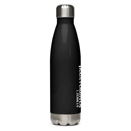 0% Perfect 100% Forgiven Christian Insulated Stainless steel water bottle - ClaimedbyGodDesigns